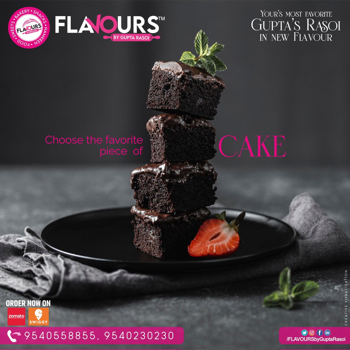 FLAVOURSbyGR's tweet photo. Choose your favourite piece of cake
.
.
.
#cakes
#samosa #bread #breadmaking #bakerybread #freshbread #muffins #cupcakes #flavours #guptasrasoi #guptarasoi #fbgr #flavoursbyguptarasoi #tasteofindia #pavbhaji #desifoodie #dahibhalla #bewowindia #indiansweets #foodiesofindia https://t.co/2TQaC1HUir