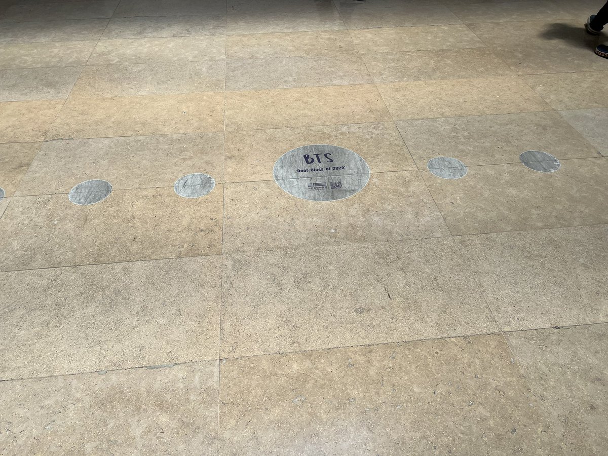 nahnahk2's tweet photo. At the National Musuem of Korea today. It’s free admission and they offer guided tours in several languages. I was the only person in the English tour and my guide was ARMY. She said RM visits frequently. It’s also where BTS did Dear Class of 2020. Beautiful building and grounds. https://t.co/VhXJf5lwUd