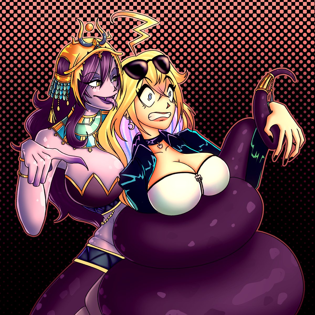 Handholding through some scary fun~
#ARTielle #Vexxyart #Vexelle