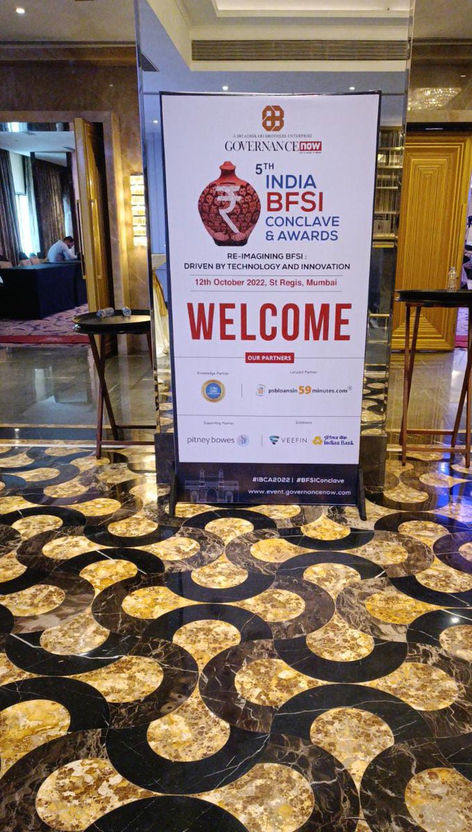 bygovernancenow's tweet photo. All set for Governance Now 5th India BFSI Conclave &amp; Awards 2022.

#gnevents #BFSIAWARDS #IBCA2022 #GOVERNANCENOW #awards2022 @infinisystems @PitneyBowes https://t.co/4MW7bQswSP