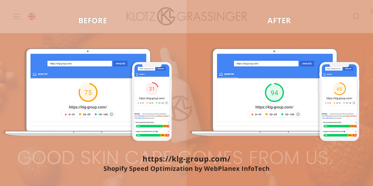 webplanex's tweet photo. Our Shopify Speed optimization services will speed up your Shopify site which will impress the users and will improve your conversion rate.
Look 👀our result 👇
#Shopify #Shopifyspeedoptimization #shopifypartner #shopifydesign #shopifyplus #shopifyspeed #webplanex https://t.co/Nkb7tHywOz