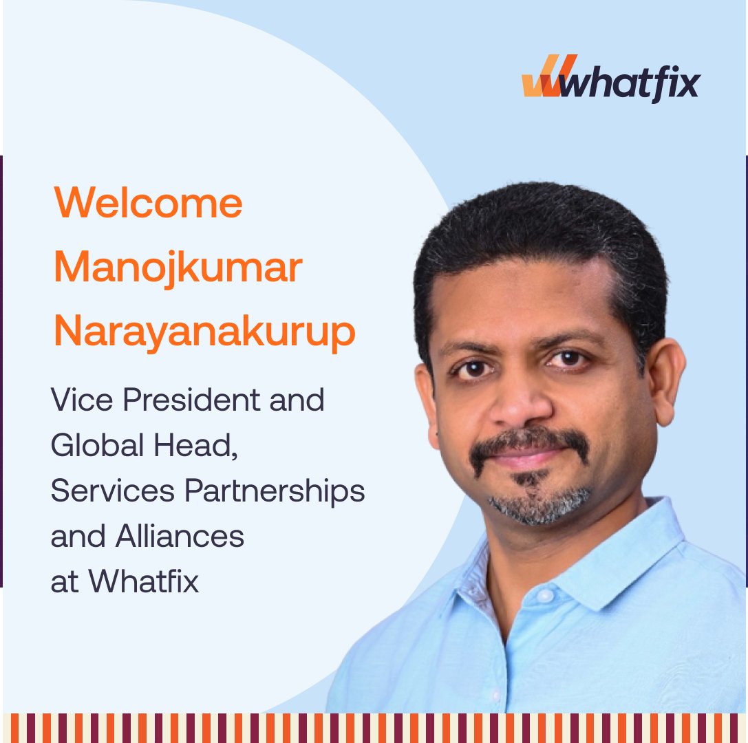 whatfix's tweet photo. Welcome, @RSundarason, Sameer Mishra, and @manojknchry!
#Whatfix is further strengthening its focus on APAC growth with these three new #leaders! They have joined us to drive #APAC growth initiatives.

Read more: https://t.co/gIJDcGOfHn
#whatfix #digitaladoption #leadership https://t.co/0daBK1kogp