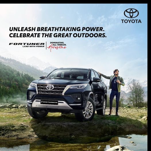 sharayutoyota_b's tweet photo. This festive season, give wings to your love for the vast outdoors. Drive out with your power-packed #ToyotaFortuner and #CelebrateWithPower by conquering any terrain. Explore- https://t.co/e15bJarxh6
.
.
#Awesome #Fortuner #ToyotaIndia #SUV https://t.co/ROZOW27k6c