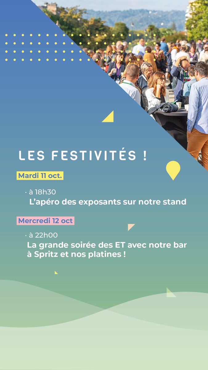 Hello Pau ! On est ravis de retrouver la grande famille du #tourisme aux #ET18 ✨On vous guide sur le programme aujourd’hui et demain 👇🏻