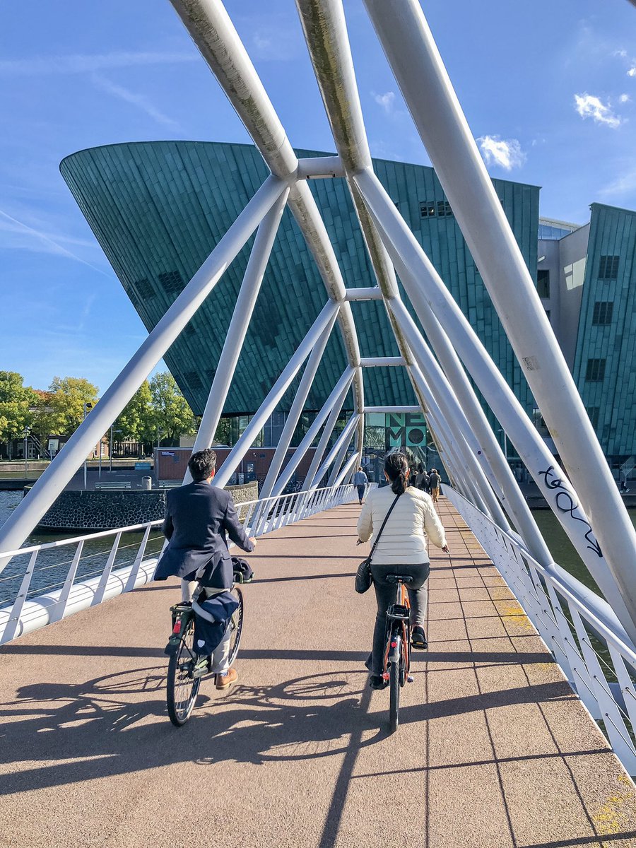 modacitylife's tweet photo. The secret to Dutch cycle network success? They’re not focused solely on the work commute.

Rather they support the shorter, more frequent trips throughout the day: to the shop, restaurant, museum, doctor, friend’s, sports, and school; the low-hanging fruit of transport planning. https://t.co/SBSZILyV48