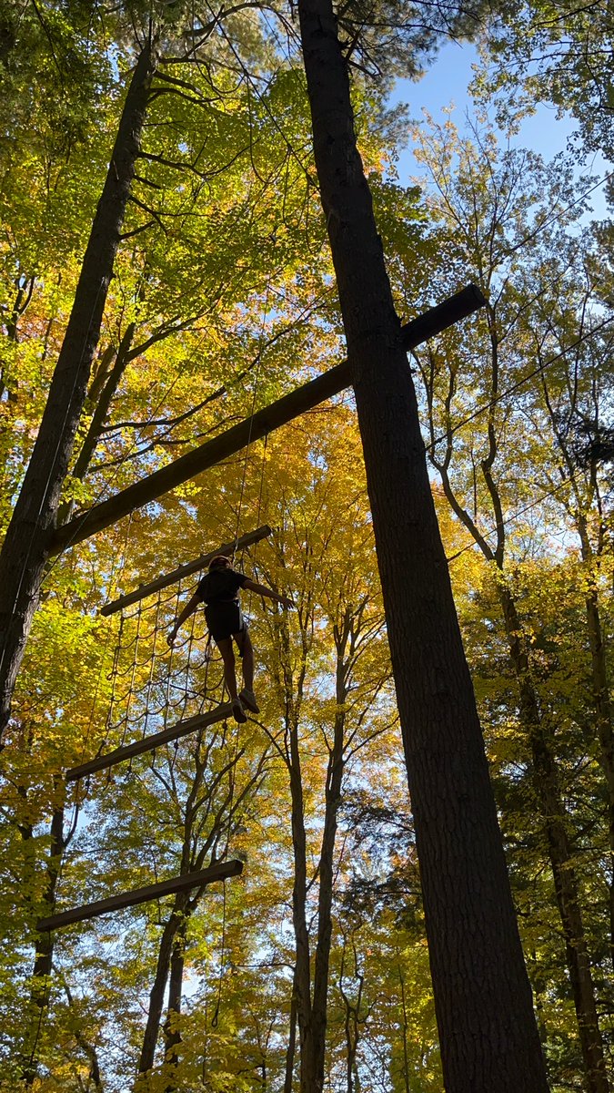 MrStAmand's tweet photo. Terrific kickoff to our Grade 8 Leadership Trips! Thanks to the @Adventureworks1 staff for such a great day! @GregoryHoganCS #sccdsb https://t.co/3IqmyqgqX4