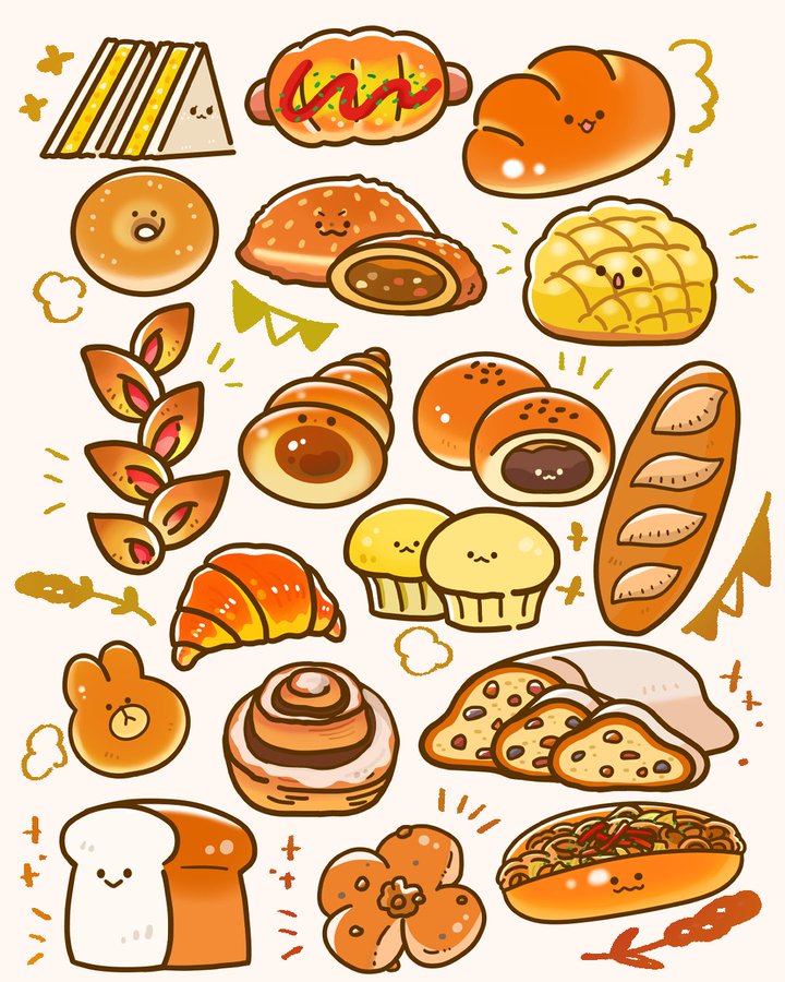 栄養 食べ物 お菓子 芋類 秋 スイートポテトのかわいいフリーイラスト フタバのフリーイラスト