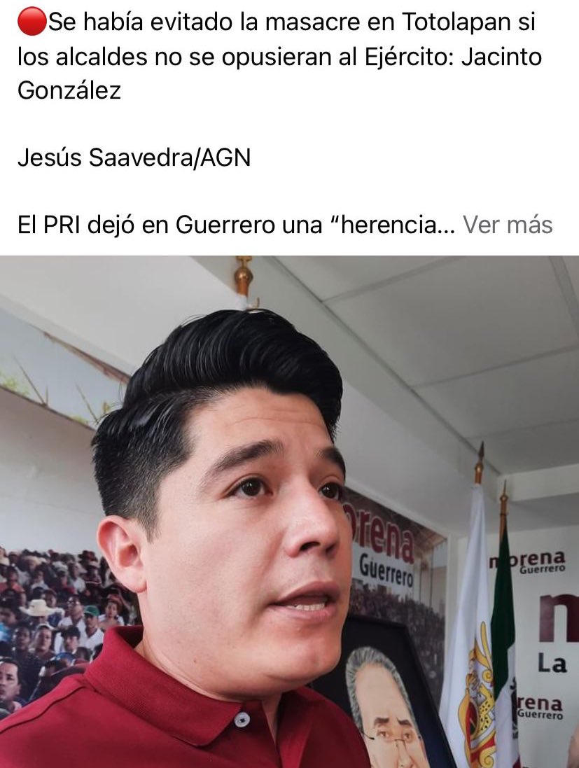 Perrodeawaloca's tweet photo. Dice el presidente de @morenaguerrero_, @JacintoGonzalez que va a evitar narcogobiernos, seguramente Tlalchapa, gobernado por la cuñada del Pez, está fuera de Guerrero ¿o sera que ya normalizaron esas prácticas? https://t.co/zb777v4eTu