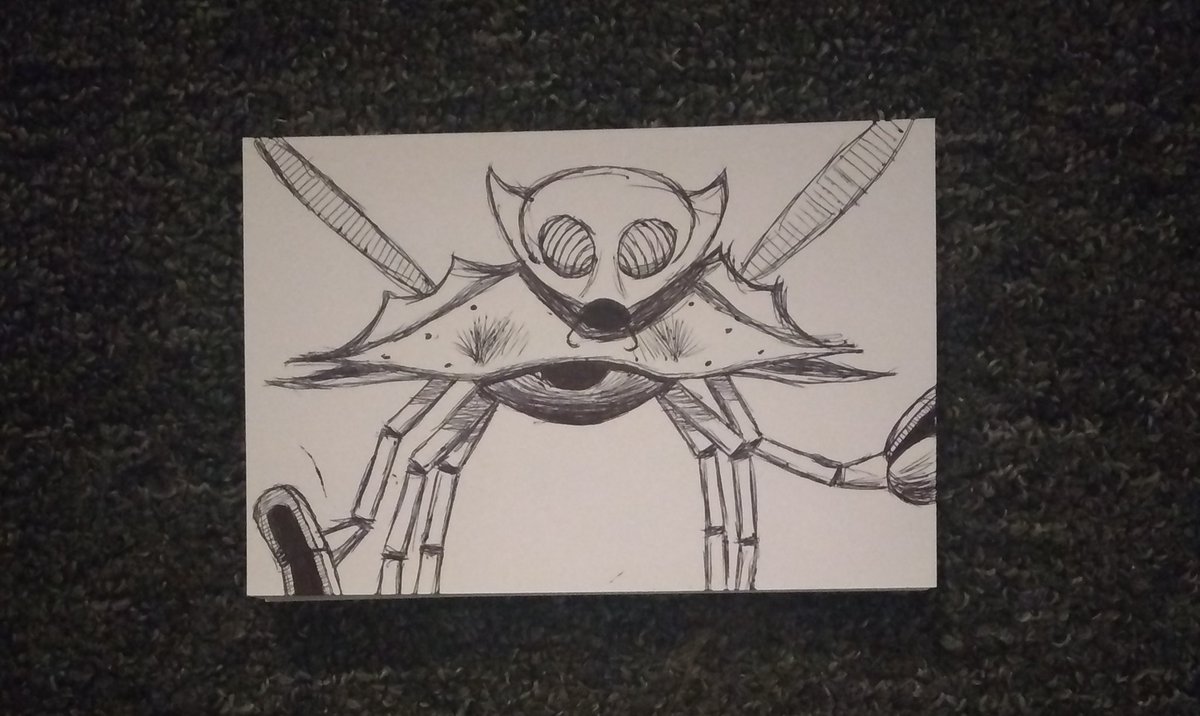 Monster_Town_T's tweet photo. Here's my ninth entry for inktober. It definitely could be better, but I really like the design. https://t.co/09jexWr7MI