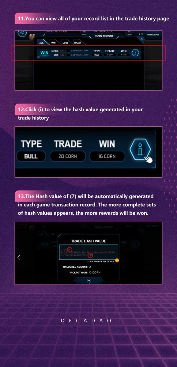 Deca_dao's tweet photo. Good Afternoon To Deca Family!! 👬

We would like to share about the entire flow of playing "BULL &amp; BEARY" game📲 For those who haven't experienced on it, do not hesitate to MAKE A START with the game. 🤩🤩 Don't miss out the most entertaining "BULL BEARY" Game !! 🐻🦬
#bullbeary https://t.co/D1MjtzfarY