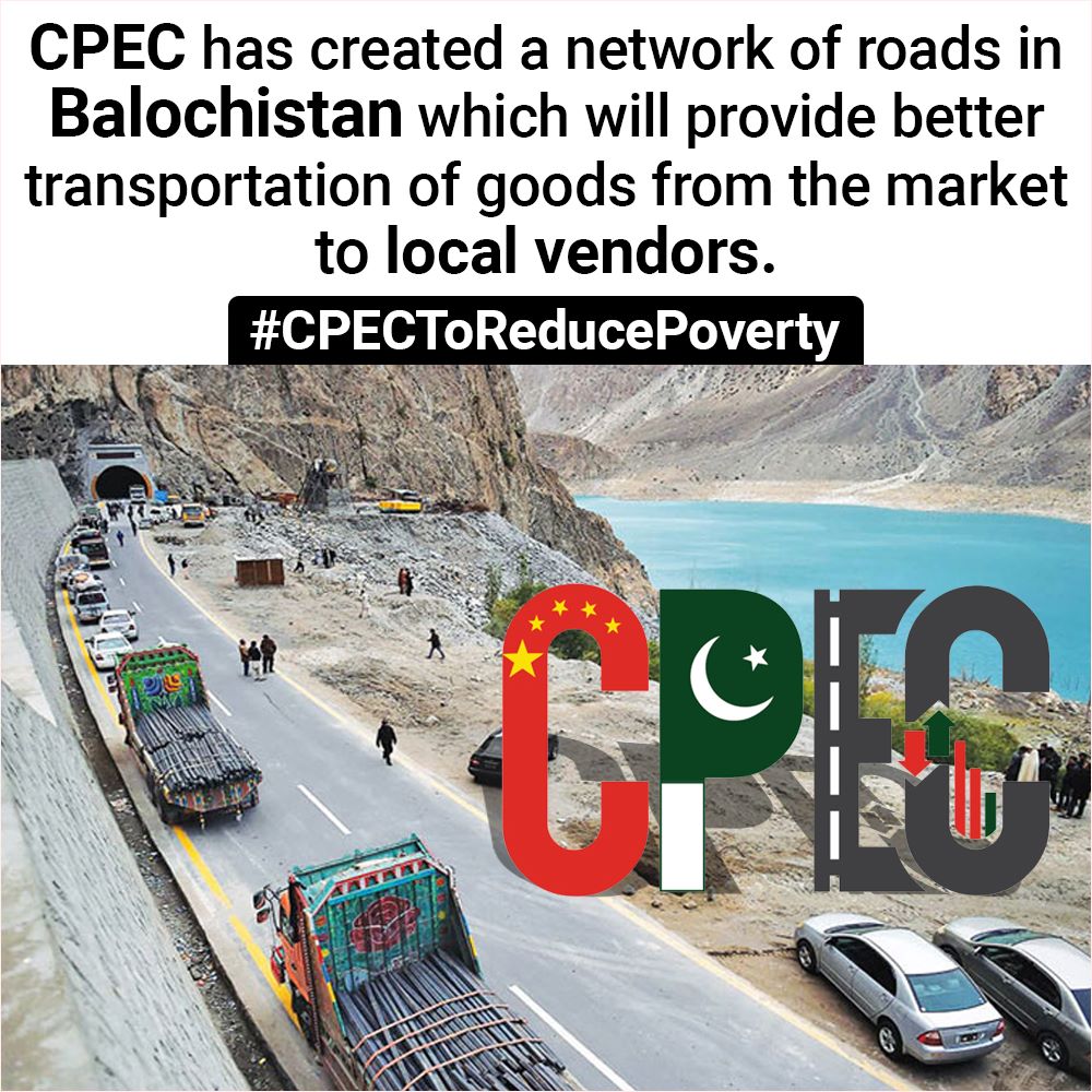 abeeha19065's tweet photo. #CPECToReducePoverty
CPEC has created a network of roads in Balochistan. https://t.co/mxF5MdffoD