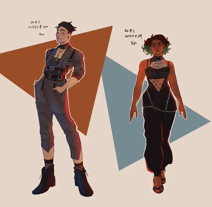 ocs are not exempt from my outfit memes 