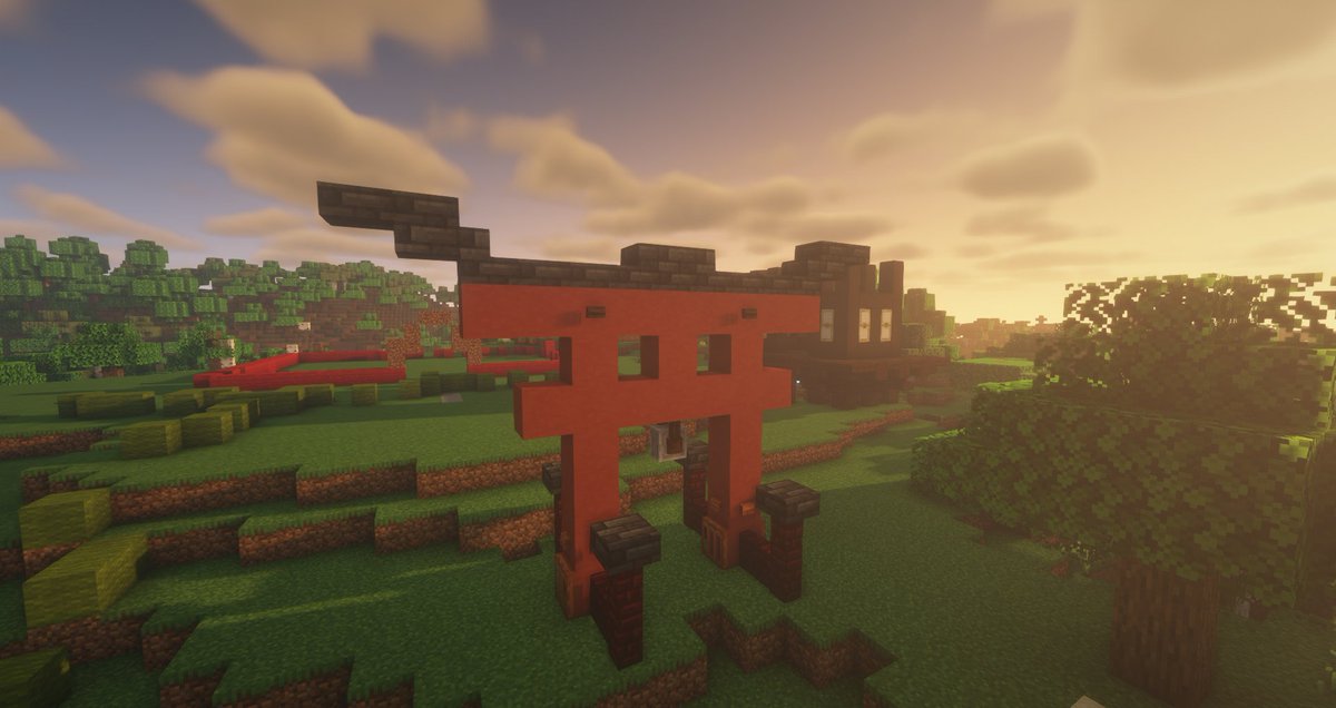 StarsiesSly's tweet photo. one day we will get really pretty dark red/pink wood.. and damn that nether update wasn't it.. #mc #minecraft #torigate #buildinspo https://t.co/qWm7v0IQUR