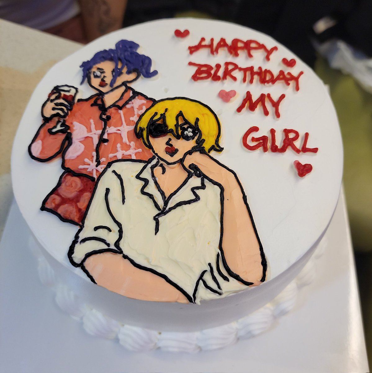 ㅠㅠㅠㅠㅠㅠㅠㅠㅠㅠㅠㅠㅠㅠㅠㅠㅠㅠ
늦은 생일 축하로 받은 케이크
 아💢옼 
