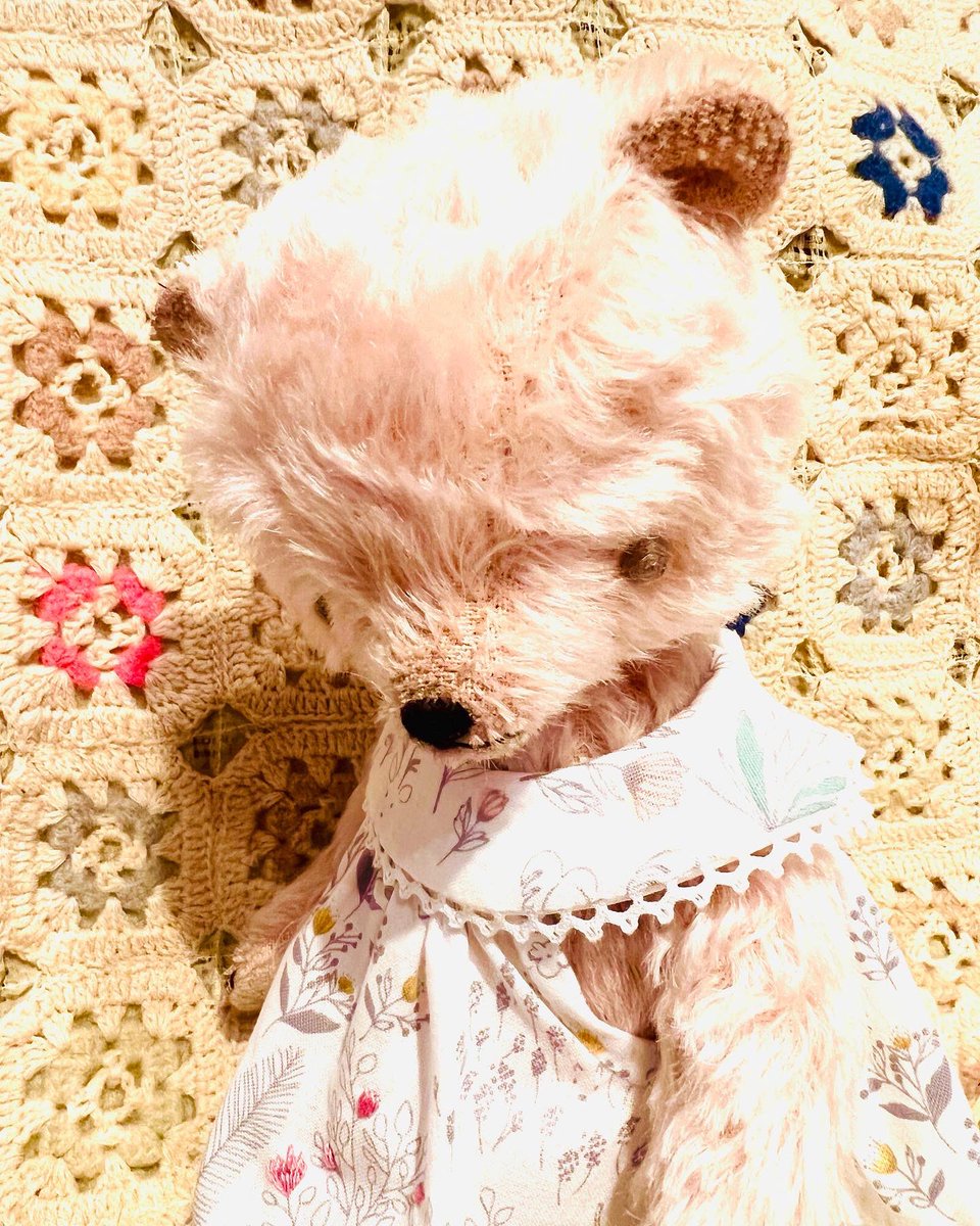 Rikkaruoho12's tweet photo. cocoroさんの6周年ベアが出来ました。お店に似合う可愛いらしい感じになったかな？ https://t.co/hofcME0jRn