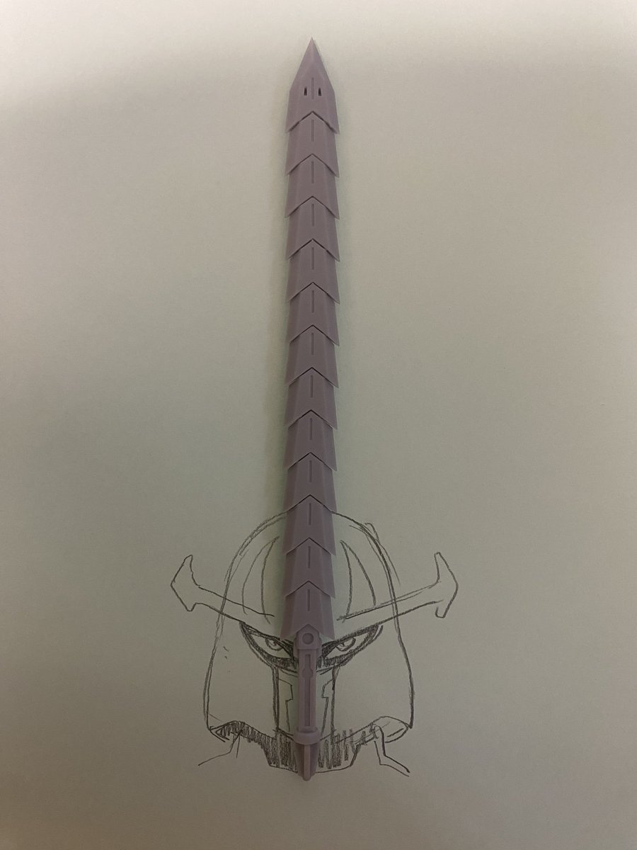「この蛇腹剣凄い!ヒュンケルの鎧の魔剣が立体化出来るじゃないかというくらい 」|小池智史のイラスト