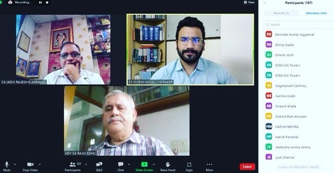 DiveshGoyal04's tweet photo. ICAI WEBINAR
Its always pleasure to have Seminars with ICAI.
Attended by more than 200 Professionals.
Raised more than 100 questions.
Discussed several Amendments and issues.
#bornforcs #proudcs #icsi #icai #icsijourney #icsistudents #ฤฑcsฤฑ #icsiupdates #icsisuccess #icsielection https://t.co/4czu6c9QCw