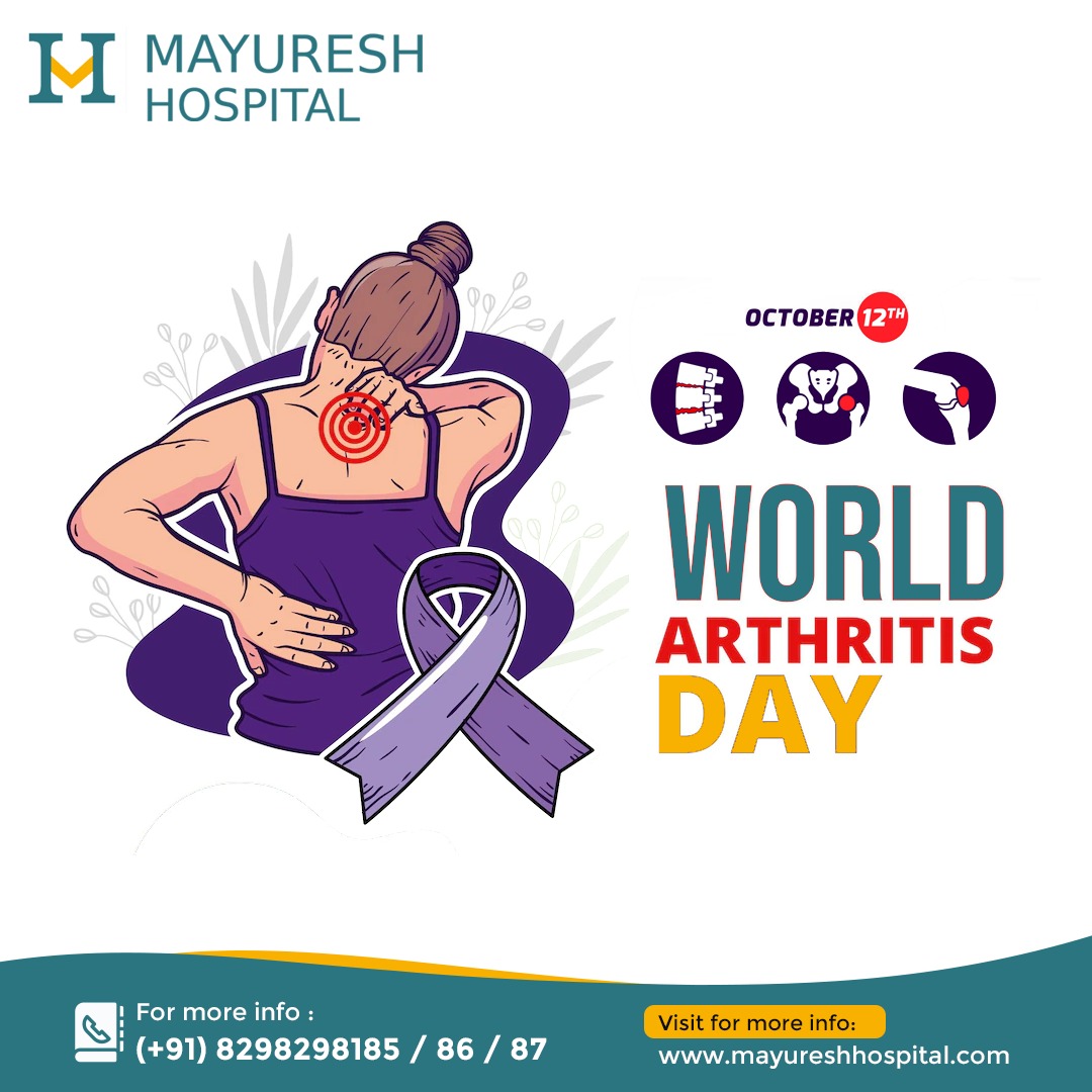 MayureshDigital's tweet photo. On the occasion of World Arthritis Day, let us take an oath that we are going to make more and more people aware of it so that they can have a better life.

#worldarthritis  #besthospitalinvashi #orthopedic 
#mayureshhospital #turbhe #vashi #NaviMumbai https://t.co/LHPrKw0QWd