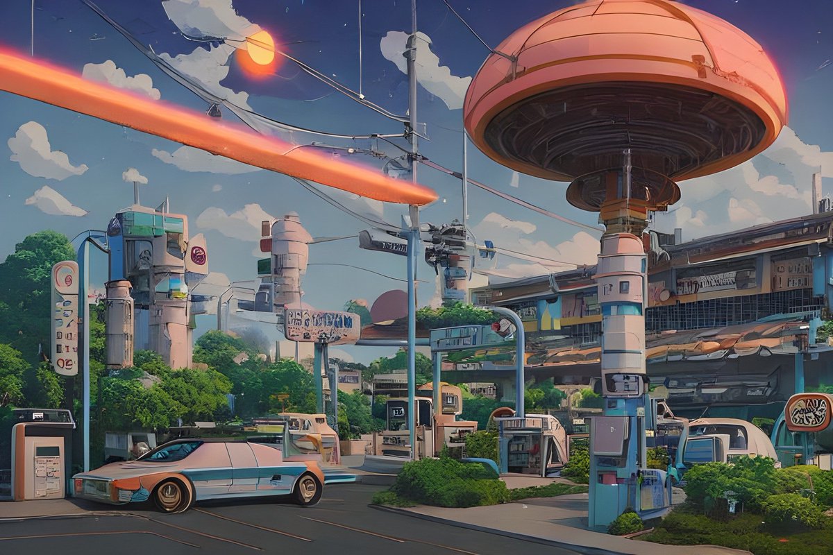 “in the Near of the Future” #aiart Landscape Anime’s Concept (inspire from Studio Ghibli and Makoto Shinkai style) | Made by: #StableDiffusion Created by: #8e88Graphic
Full Album see at: facebook.com/groups/stabled…