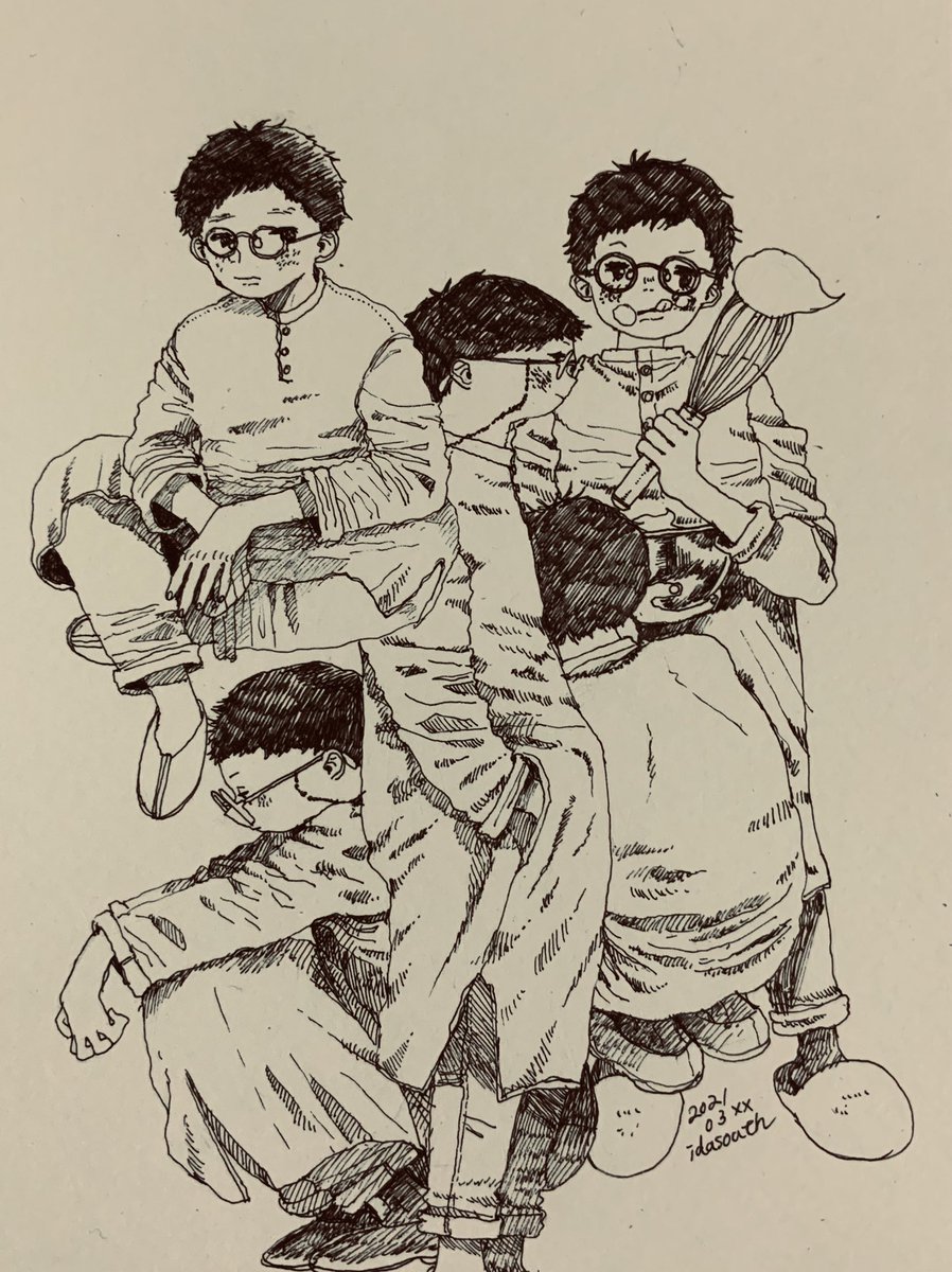 #このタグを見た人は自分が描いたモノクロ絵を貼れ 