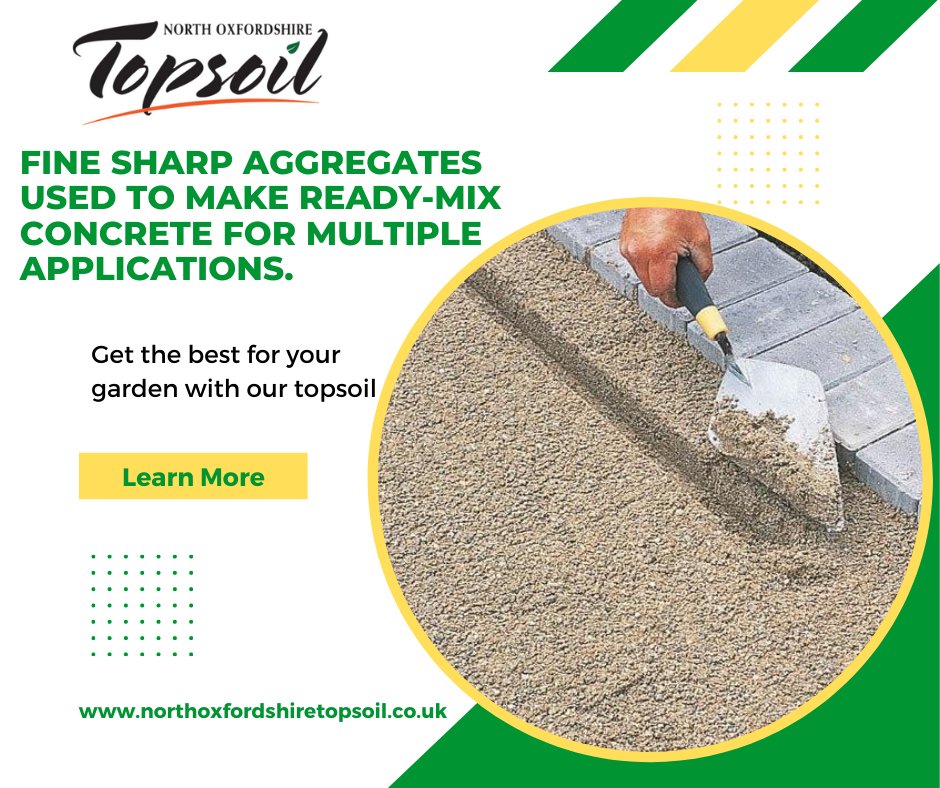 N_OxonTopsoil's tweet photo. Fine sharp aggregates used to make ready-mix concrete for multiple applications, such as paving, concreting and constructing floor screeds.
Click: https://t.co/iVv1cB5Yx2 #topsoil #oxfordshire #gardening #sharpsand #quality https://t.co/fWElkGB6jA