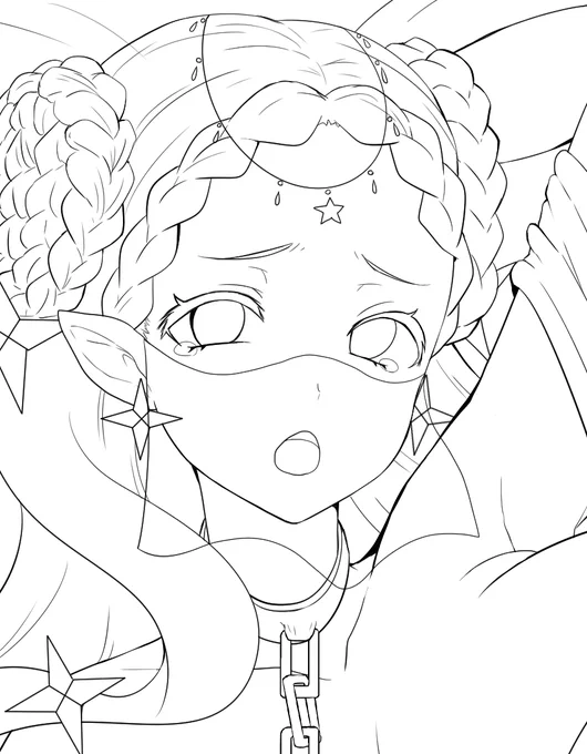 とちう…。結構お顔かわいく描けた…。 