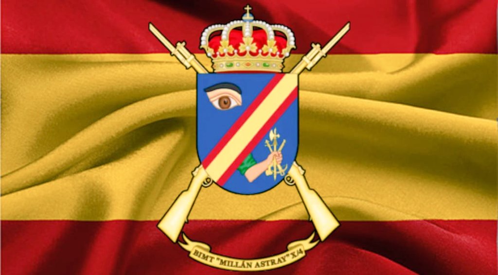 PlataformaMill1's tweet photo. Mucha suerte a la #XBandera #MillánAstray y a la #BandaDeGuerra del #IVTercio de #Ronda con sus galas, cordones y manoplas matizadas para el #Desfile #DesfileMilitar en la #Castellana de @MADRID con motivo del #DiadelaHispanidad #DiaDeLaFiestaNacional. https://t.co/fml4c56B2D