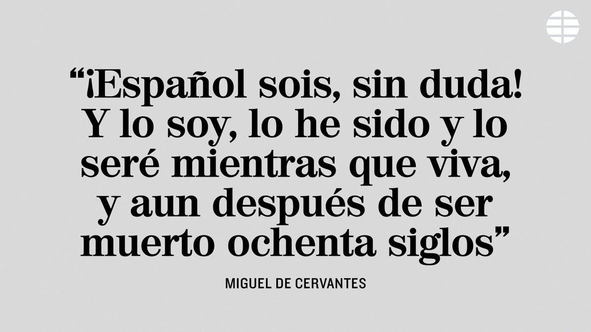 elmundoes's tweet photo. Nuestra frase del día

✍  Miguel de Cervantes https://t.co/1E8Cv1sged