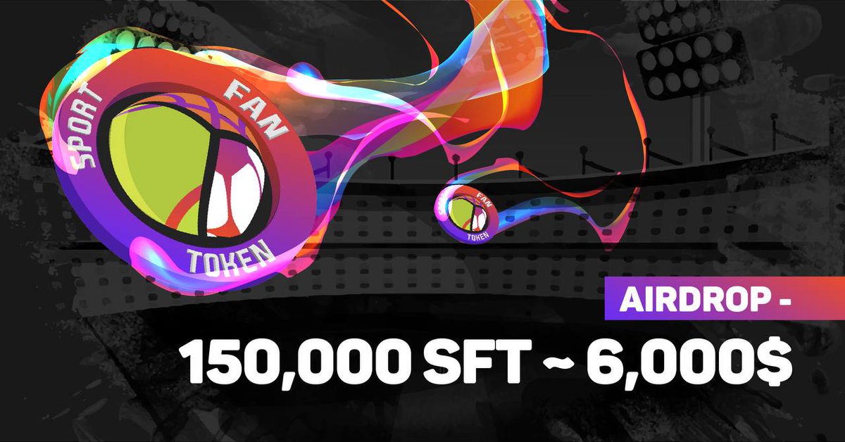 ⚽️ #SPORTFANTOKEN | #AIRDROP CAMPAIGN

🎁 Sport Fan Token launches Airdrop Campaign 150,000 (~6,000$) $SFT tokens to 2,000 winners

👉Join and complete all tasks now: gleam.io/iJRMm/sportfan…

🔹Time: Oct 12th - Oct 25th
🔹Distribution: Nov 1st

#WorldCup2023 #SFT #BSCGem #x100gem