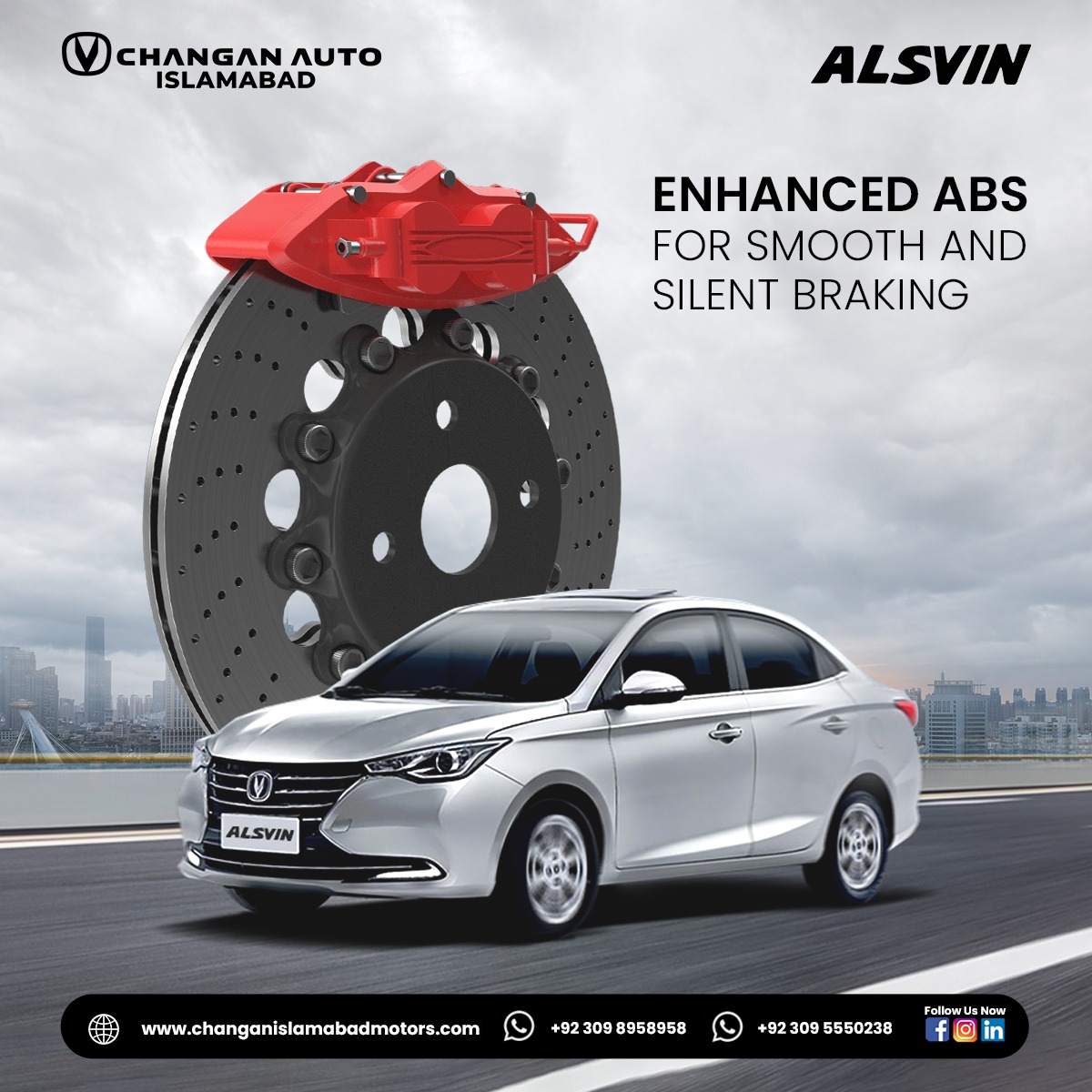 Changan_Isb's tweet photo. Enhanced ABS module provides silent and smooth
braking. It operates by preventing the wheels from
locking up during braking
For Booking Details Catch us at:
0309-8958958 / 0309-5550238
#Alsvin #DriveYourDreams #KeepYourDreamsAlive #ChanganAuto #ChanganPakistan https://t.co/L3M0cdLAhE
