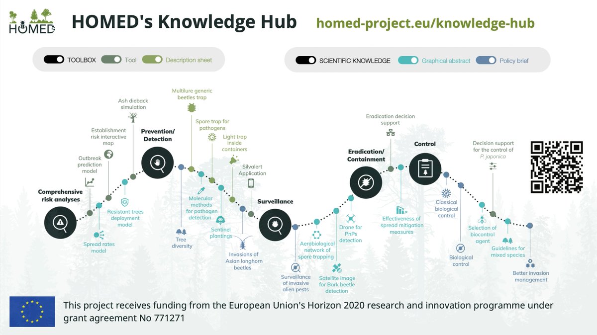 ProjectHOMED's tweet photo. Something to remember us by 💚

⚙️An improved management of emerging native and non-native forest pests and pathogens, achieved through a unique collaboration between forest #entomologists and #pathologists

Find out more🔗https://t.co/dz43Zj4q8a https://t.co/l6JlfPUysC