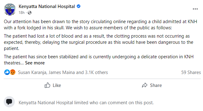 MUHIAGATHOGO's tweet photo. @KenyasOmbudsman is it proper for @KNH_hospital to block taxpayers from giving a piece of their mind? https://t.co/G2Y6EuWrA9