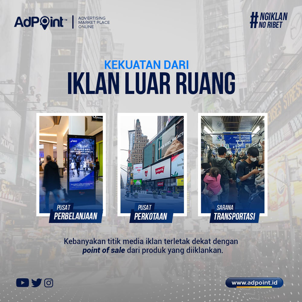 AdpointId's tweet photo. Mendorong para audiens untuk melakukan pembelian produk yang mereka lihat dari tayangan iklan yang ditampilkan💯

Selain awareness atau impresi yang besar, faktanya media iklan luar ruang sangat bisa membantu penjualan Anda📈

https://t.co/jzILRgWpey
0215385359 / 0813-8429-7259. https://t.co/uwSVk1fy50