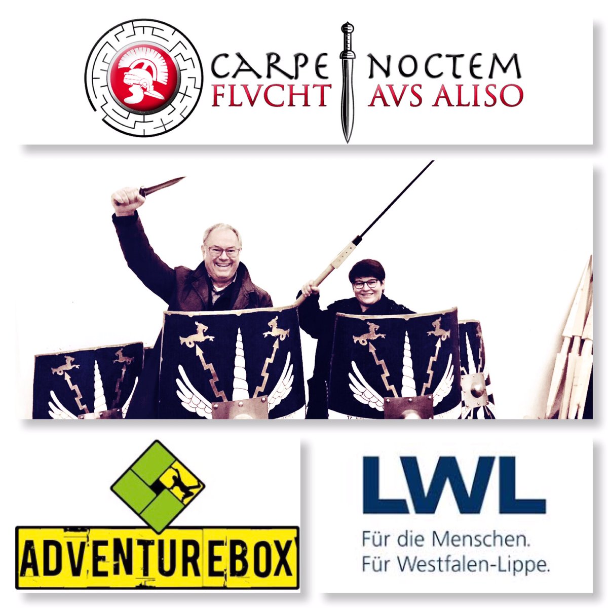 MysteryAgencyRE's tweet photo. Salve, Legionari! Die Mystery Agents on tour in Haltern am See: Das Römerlager wird belagert, es wird eng… LWL und Adventurebox präsentieren „Carpe Noctem: Flucht aus Aliso“! 😎
#escaperoom #escapegames #recklinghausen #haltern #mysteryagency #adventurebox #mysteryagents #lwl https://t.co/Qq3QdKZiKG