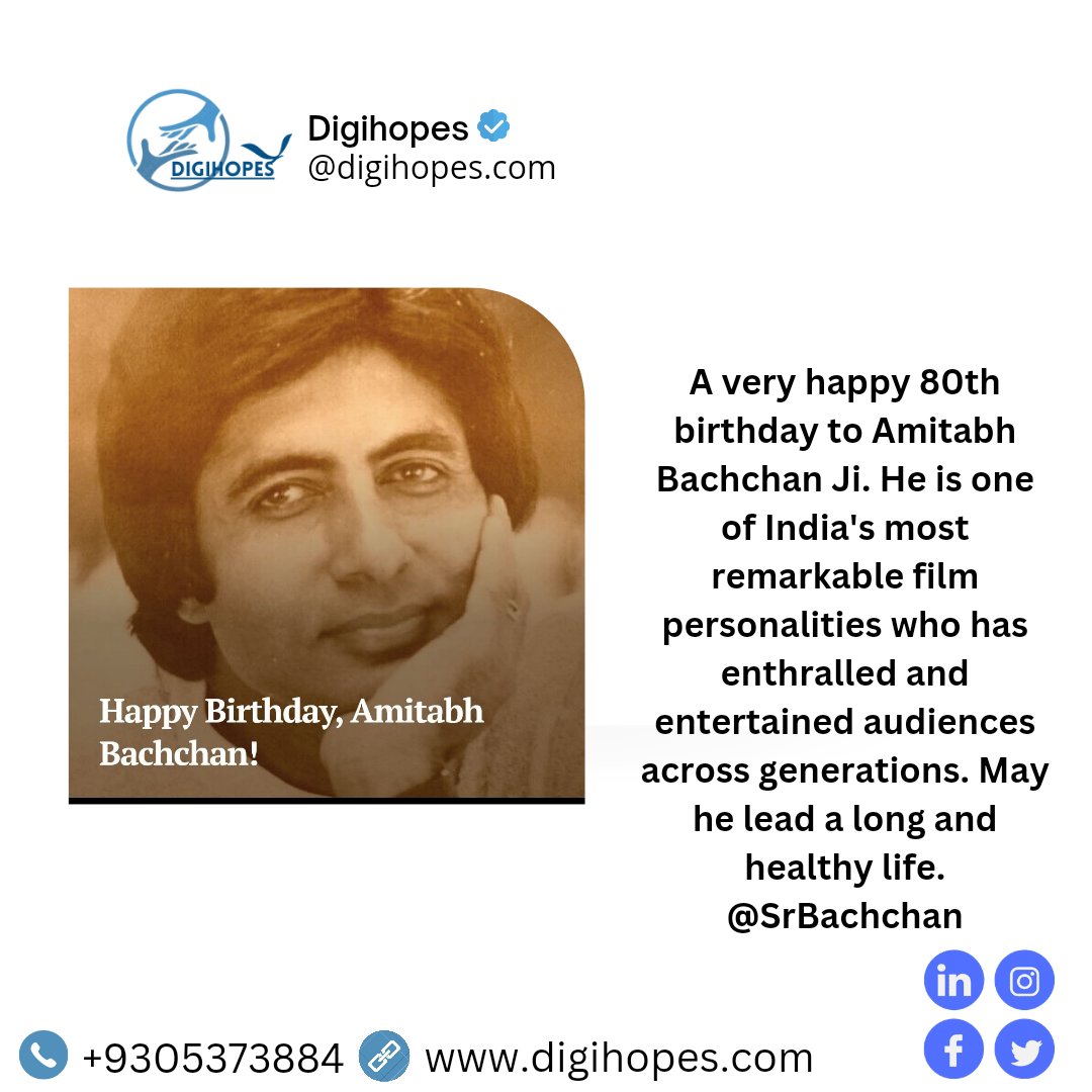 Digi_hopes's tweet photo. #AmitabhBachchanBirthday #birthday_celebration #events https://t.co/Ky4dgsOGwk