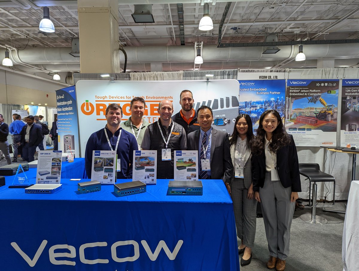 VecowCo's tweet photo. 📢📢📢1st-day at #TheVisionShow2022
Happy to see our customers in person. We showcase the Smart Edge AI Solution Services for #VisualInspection, #AutowarePlatform, #FactoryAutomation, #RoboticsControl and Mobile Robot applications. Come visit us at booth #502 https://t.co/2LlX7viqDf