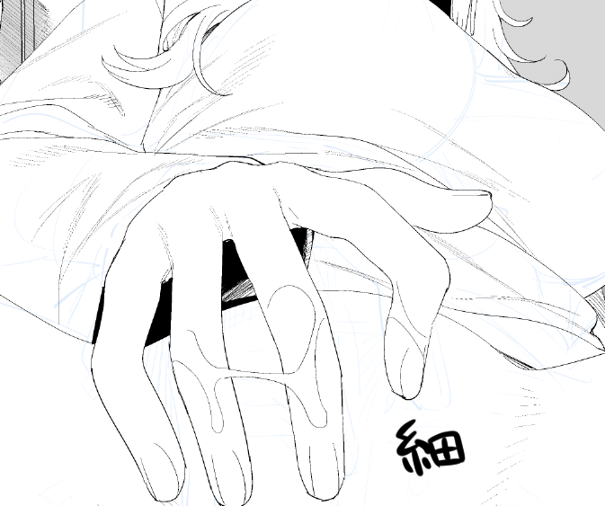 ほっっそいペンに耐えられなくなって太いペン使い始めたんだけどマジのマジで描いてる途中で変えたから隣のコマと全然太さ違う!みたいになってる ウケんね 