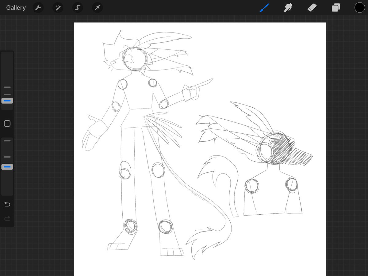 Do yall ever just simp over your own oc, even while its in its wip stage

#procreate