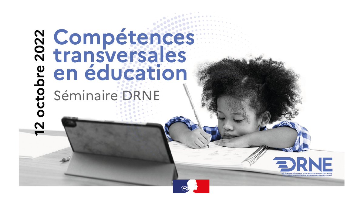 📢 Dans moins d'une heure (accueil à partir de 9h ⏳) débutera le #SéminaireDRNE annuel, en distanciel, sur les usages du #numerique  dans le développement des compétences transversales des élèves !

Pour accéder au séminaire :
► drnebfc.fr/lien/seminaire…