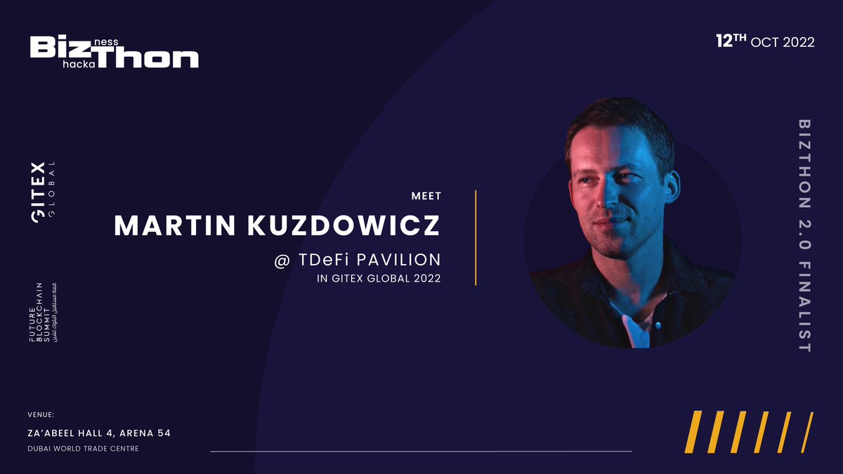 Don’t miss our pitch on <a href="/Tde_Fi/">TDeFi</a> pavilion stage at <a href="/GITEX_GLOBAL/">GITEX GLOBAL</a> today at 16:45 (GMT + 04:00). Martin Kuzdowicz will be showcasing MetaGymLand - wellness metaverse powered with AI and NFTs! Catch our pitch virtually by clicking on this link👇
m.youtube.com/watch?v=1eqUrH…

#nft