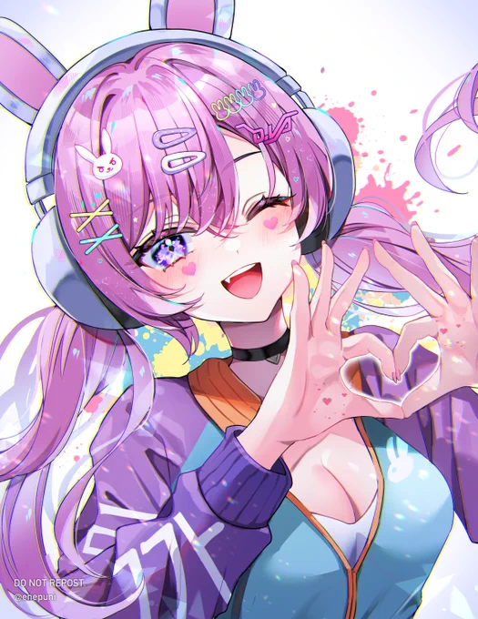 #世界私の絵柄変わりすぎだろ選手権 #Overwatch2一番最初に描いたDvaちゃんと最後に描いたDvaちゃん(キラキラ入れがちなのは変わってない・・・!!)←2017 2022→ 