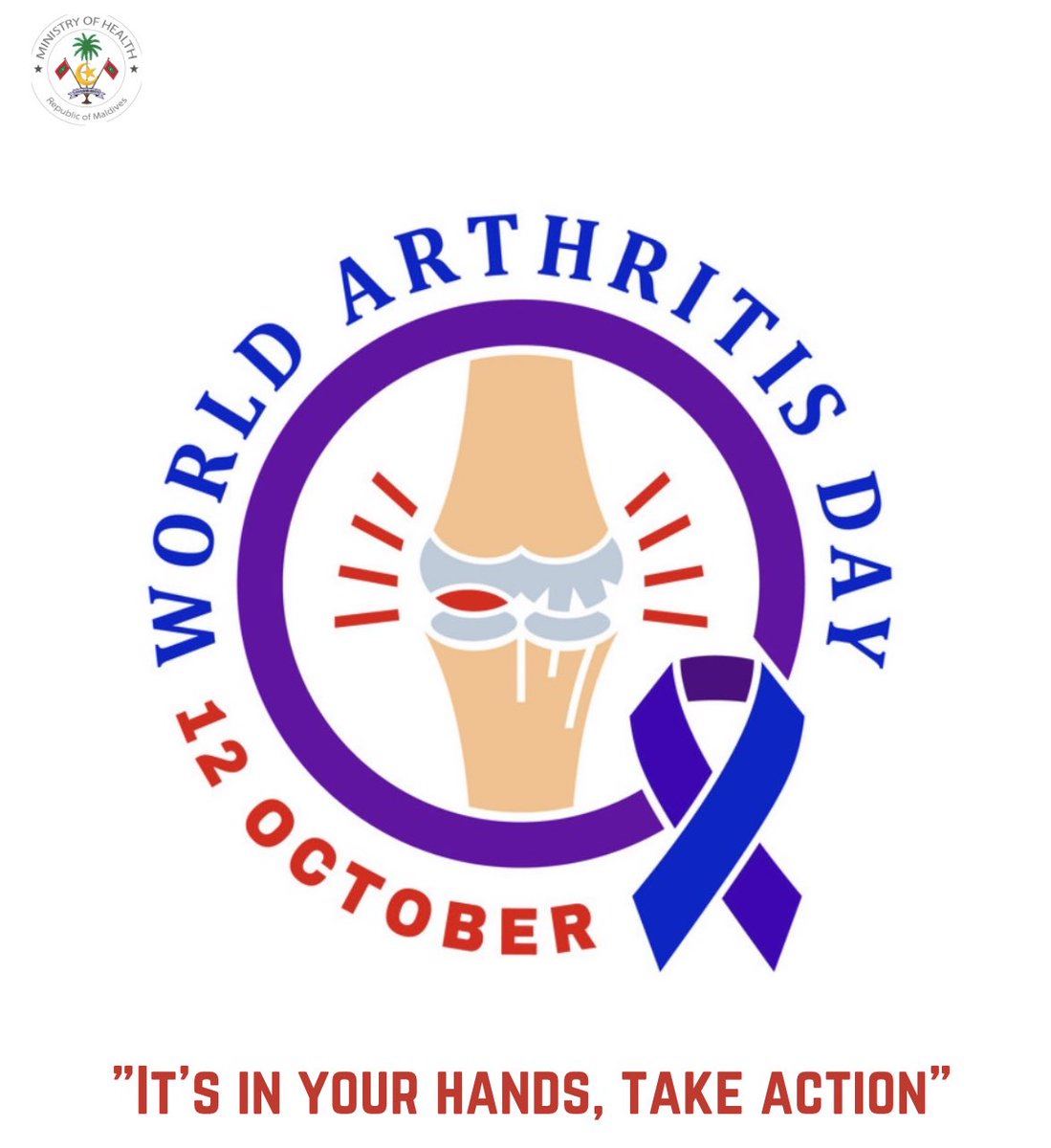 The theme "It's in your hands, take action” aims to encourage people with arthritis, their caregivers, families, and the general public to avail every opportunity to take action to improve their lifestyle.
#WorldArthritisDay