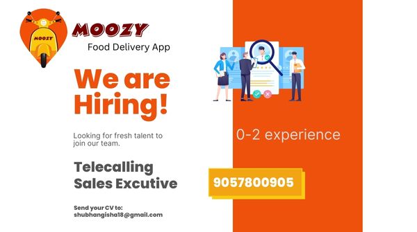 MoozyApp's tweet photo. Company Name : - Moozy India Services Pvt. LTd

Location : Jaipur Vaishali 

Apply : Male Female both 

#job #hiring #jaipur #salesmarketing #freshers #jobsearch #telecalling #salesexecutive #sales #callling #wednesdaywisdom #wednesdaymotivation #wednesdayvibes https://t.co/earx1MilbU