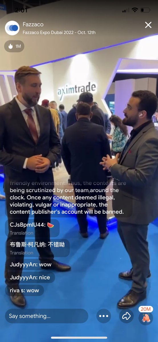 TradingLive_'s tweet photo. 💥Fazzco Expo Dubai 2022 is now open!!!💥
To see what's going on, click on the live link below!!!
👇👇👇
📺LIVE LINK:
https://t.co/Y5HauYamuT
#fazzaco
#FazzacoExpo2022
#Dubai
#fastbullLive https://t.co/C3EfsVwdGP