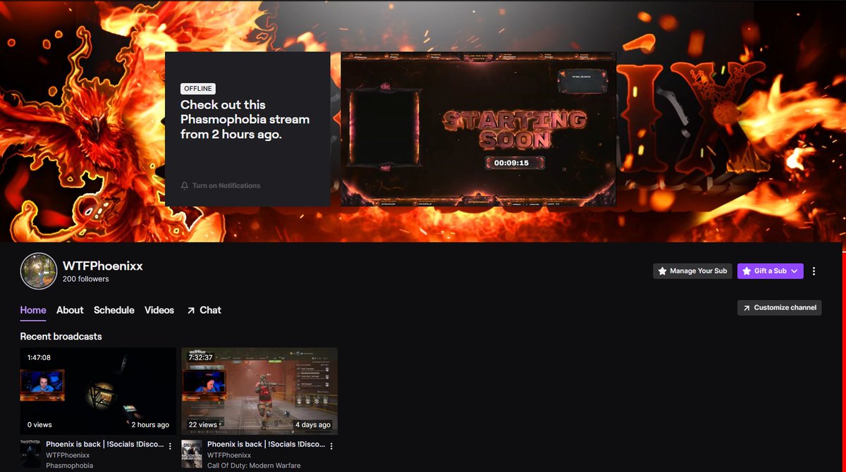 WTFPhoenixx's tweet photo. Lets goooo thank you all so much for 200 followers on twitch I'll be streaming Tuesday-Thursday so don't miss it #FA #FAStreamer #NorthPhoenix #FlyPhoenixFly
https://t.co/sdiZRtqSn3 https://t.co/sIM2Cq9RHi