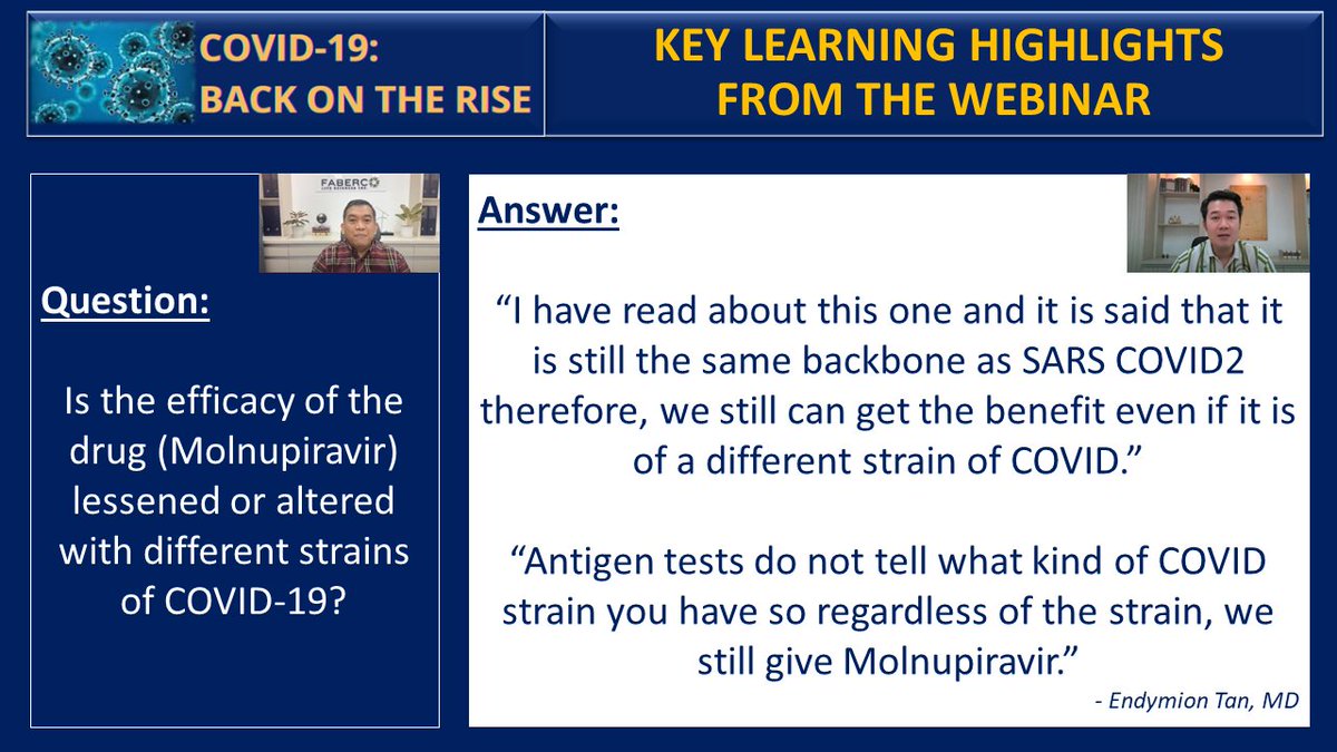 fabercolife's tweet photo. An insightful response from our speaker, to one of the questions during the webinar COVID-19: Back on the Rise. 

Watch out for more learning highlights that we will be sharing! https://t.co/X2ENvM7RKd
