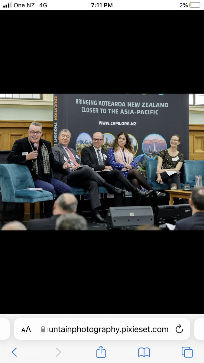 WarwickMurray's tweet photo. It was a joy to wrap-up the conference at NZ Parliament for 50 years of embassy relations between New Zealand and Chile. There were many excellent moments but the highlights for me were @HelenClarkNZ and her personal insights and hearing from a young Latino DJ from Christchurch. https://t.co/yqfOrvqAhQ