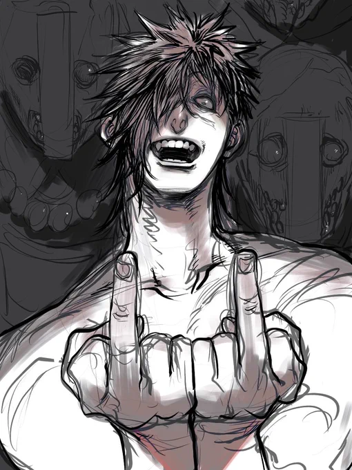 多分家族にしょっちゅう描いてるって思われてるだろう類の落書き。ピかヂーロンかの二択な気がする 