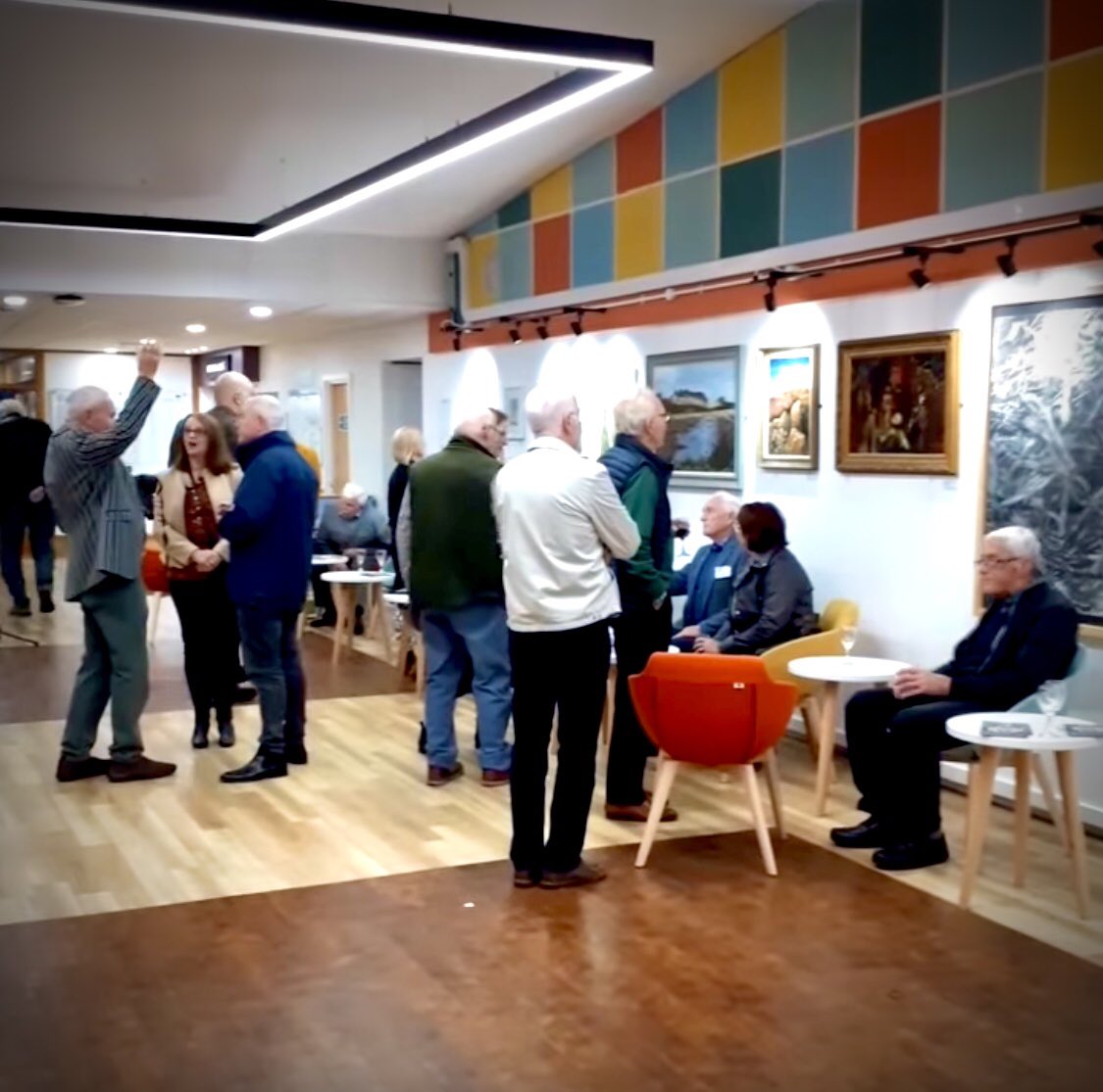 What a grand opening of our Impetus Exhibition and kind words by <a href="/AmigoniDavid/">David Amigoni</a> at Chancellor’s Building, <a href="/ArtsKeele/">Arts Keele</a>. Now open to all with a great cafe alongside.
