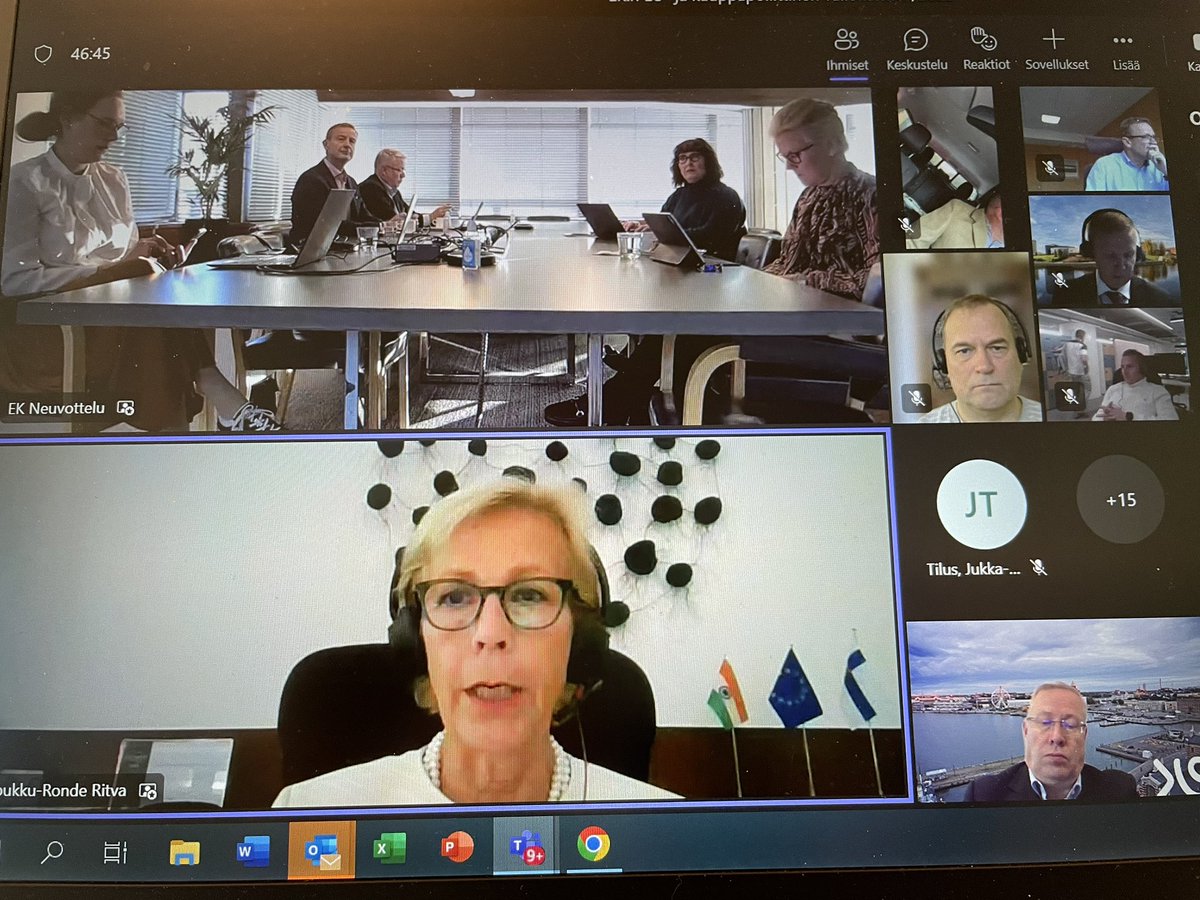 ➡️ Katse Intia Oy Suomi Ab NYT 🇮🇳

✅ Vahvassa kasvussa n 7 %
✅ Isoja infra &amp; energiahankkeita
✅ Osaavia, nuoria tekijöitä tarjolla

➡️ Suomelle petrattavaa Intia-kaupassa. Nyt sijalla 25. vientitilastoissa!  

Kiitos <a href="/AmbKoukkuRonde/">Ritva Koukku-Ronde</a> herättelystä <a href="/Elinkeinoelama/">EK</a> kokouksessa.